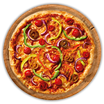 Vegetarian-hot! Pizza 