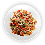 Shredded Donner Loaded Fries 